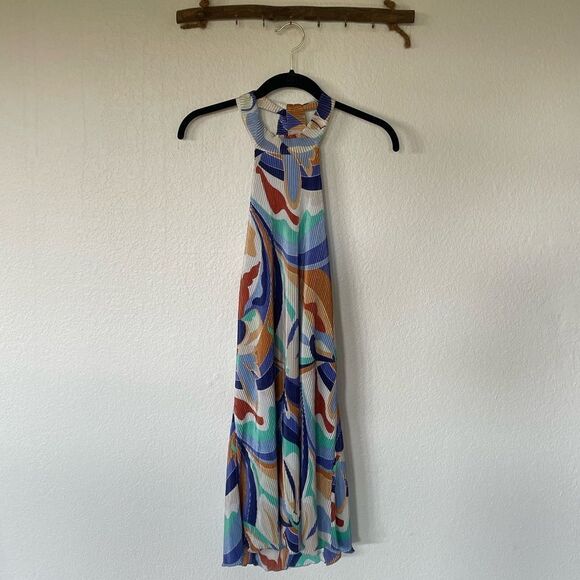 Colorful printed mini dress - Picture 1 of 3